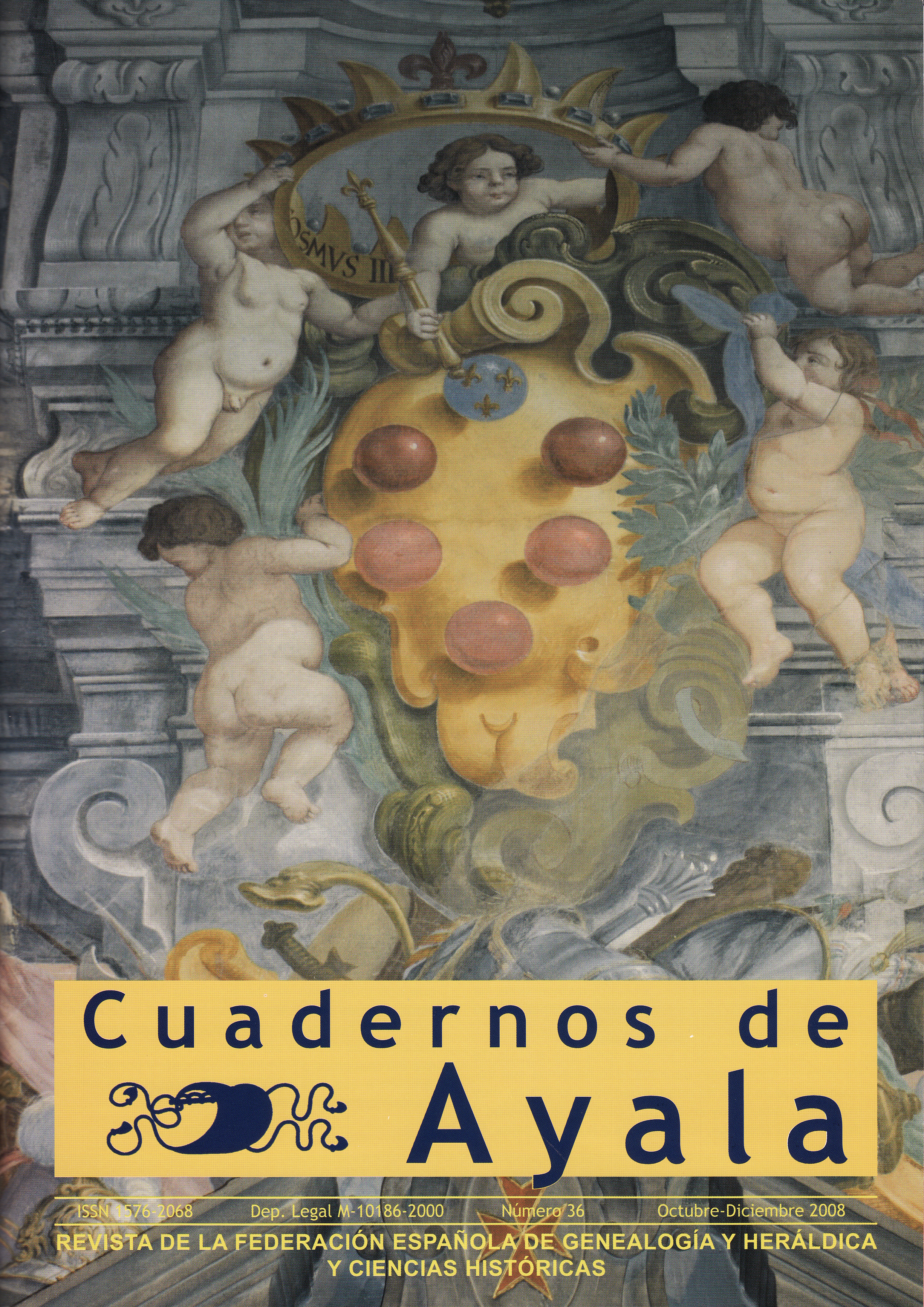 Portada, "Cuadernos de Ayala", nº 36, 2008.